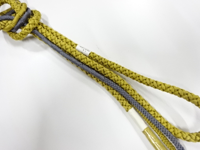 未使用品　正絹　手組帯締め